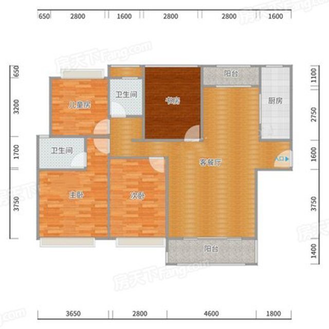 上海效果图公司 145平米三居室装修案例